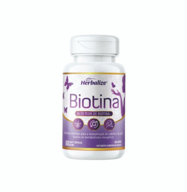 Biotina 60 cápsulas 500mg Herbalize