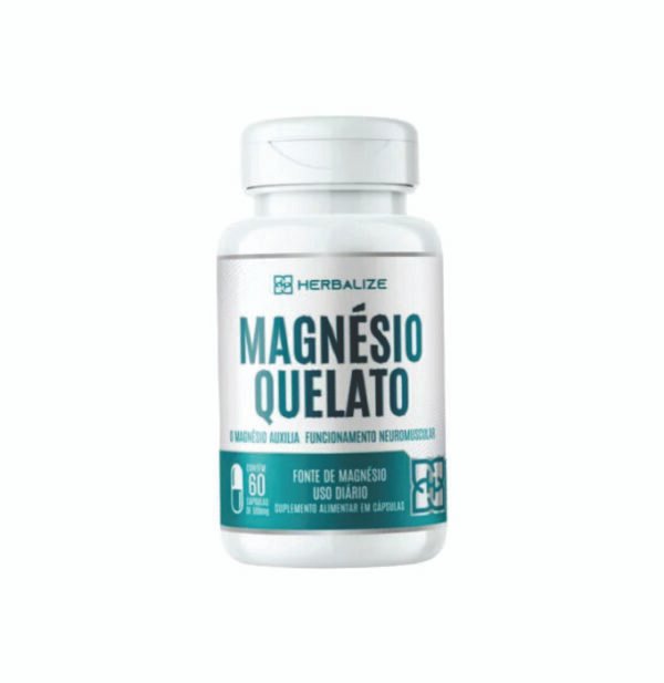 Magnésio Quelato 60 cápsulas 500mg Herbalize