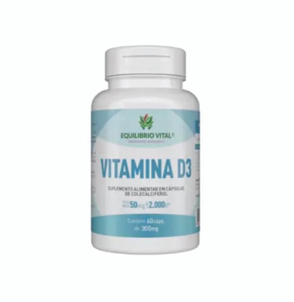 Vitamina D3 60 Cápsulas 300mg Equilibrio